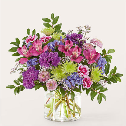 Glass Half Full Bouquet –  Charming Petals, Dracut MA