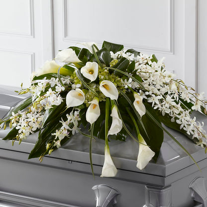 Angel Wings Casket Spray –  Charming Petals, Dracut MA