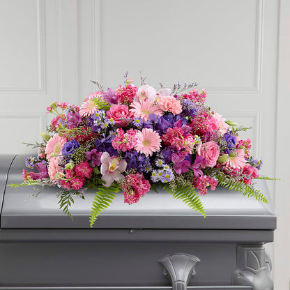 Glorious Garden Casket Spray –  Charming Petals, Dracut MA