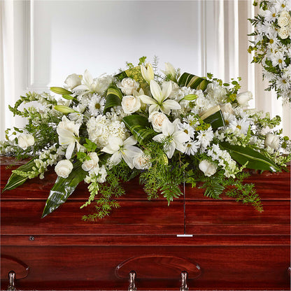 Abundance Casket Spray –  Charming Petals, Dracut MA
