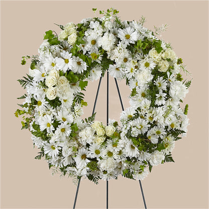 Faithful Wishes Wreath –  Charming Petals, Dracut MA
