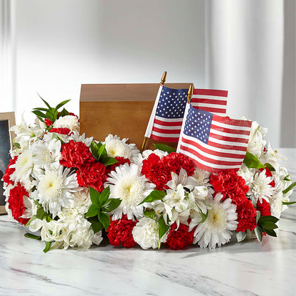 Spirit of Patriotism Cremation Adornment –  Charming Petals, Dracut MA