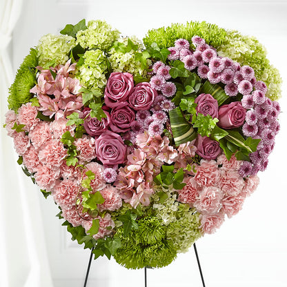 Heartwarming Standing Heart –  Charming Petals, Dracut MA