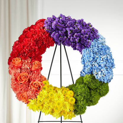 Circle of Love Wreath –  Charming Petals, Dracut MA