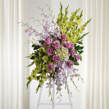 Lasting Legacy Standing Spray –  Charming Petals, Dracut MA