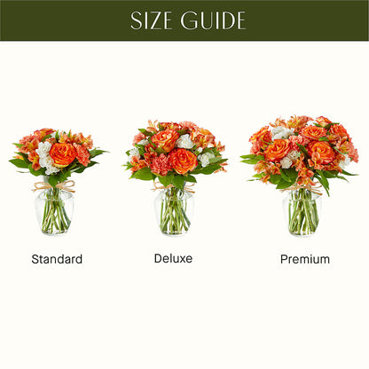 Apricot Glow Bouquet –  Charming Petals, Dracut MA