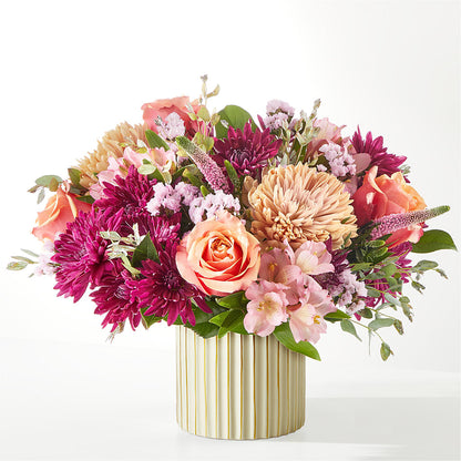 Berry Cobbler Bouquet with Ivory Vase –  Charming Petals, Dracut MA