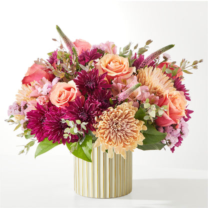 Berry Cobbler Bouquet with Ivory Vase –  Charming Petals, Dracut MA