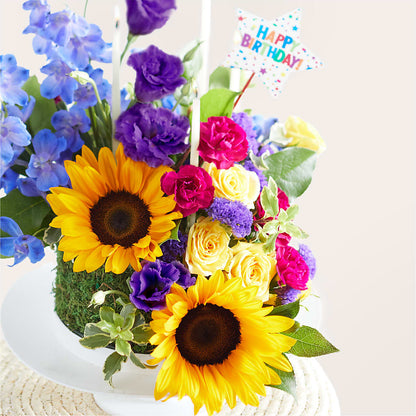 Star of the Day Floral Cake –  Charming Petals, Dracut MA