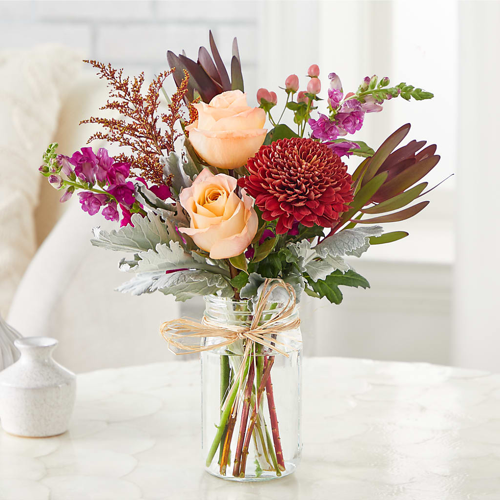 Moody Hues Bouquet –  Charming Petals, Dracut MA