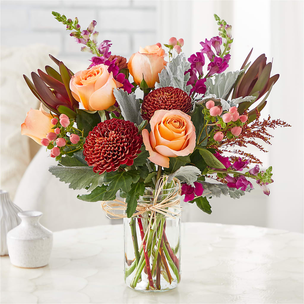 Moody Hues Bouquet –  Charming Petals, Dracut MA