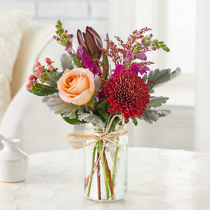 Moody Hues Bouquet –  Charming Petals, Dracut MA