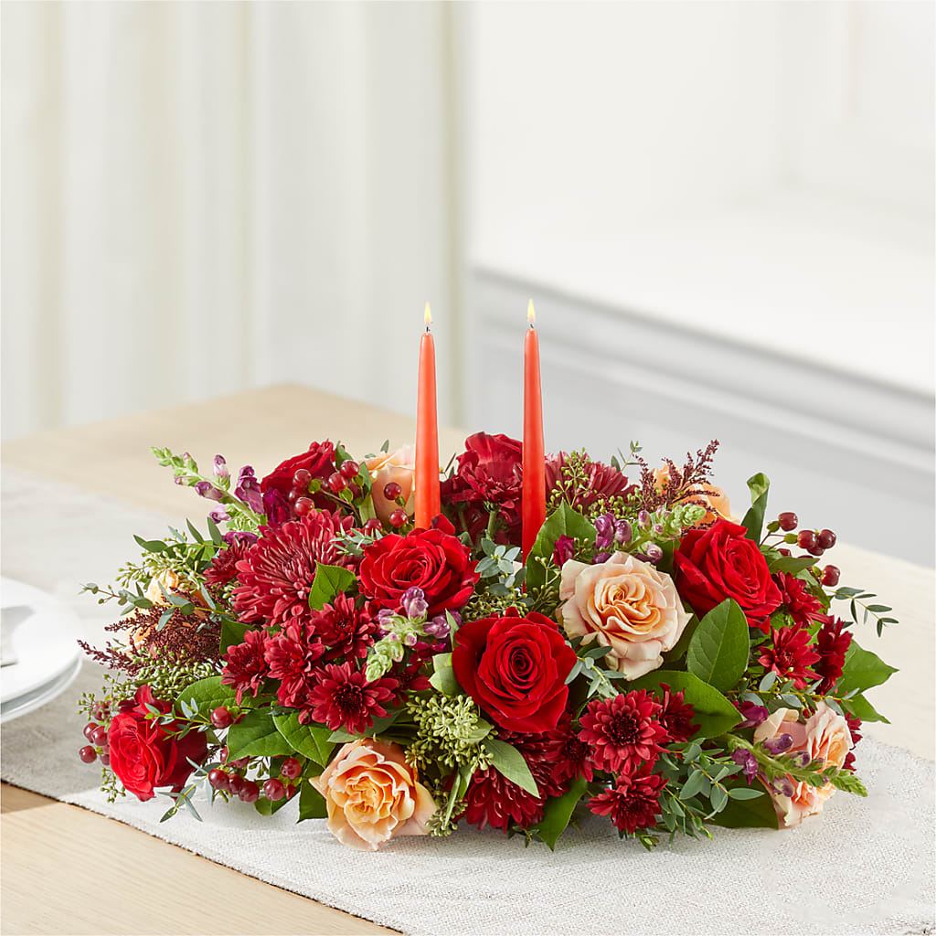 Most Thankful Centerpiece –  Charming Petals, Dracut MA