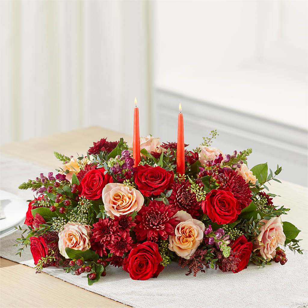 Most Thankful Centerpiece –  Charming Petals, Dracut MA