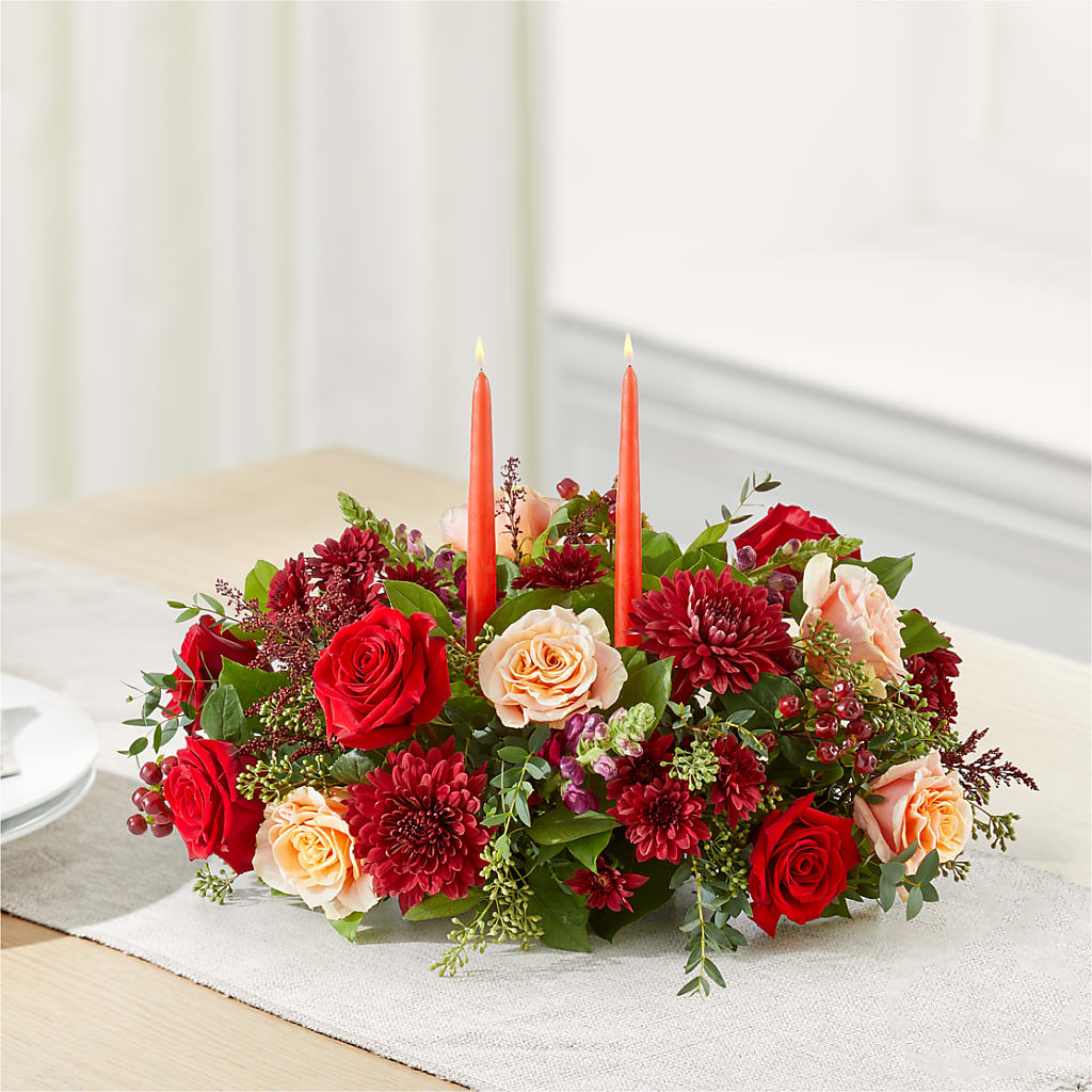 Most Thankful Centerpiece –  Charming Petals, Dracut MA