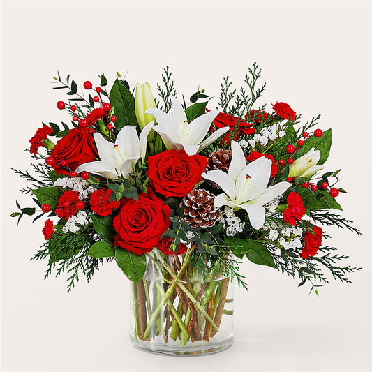 Best in Snow Bouquet –  Charming Petals, Dracut MA