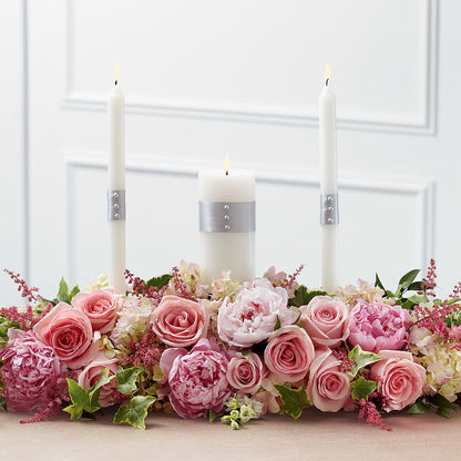 Worldwide Romance Unity Candle Arrangement –  Charming Petals, Dracut MA