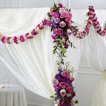 Color & Light Chuppah Decor –  Charming Petals, Dracut MA