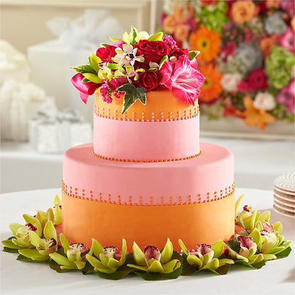 Sweet Citrus Cake Decor –  Charming Petals, Dracut MA